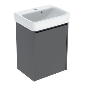 GEBERIT SELNOVA SQUARE zestaw umywalka z szafką 50 cm lava