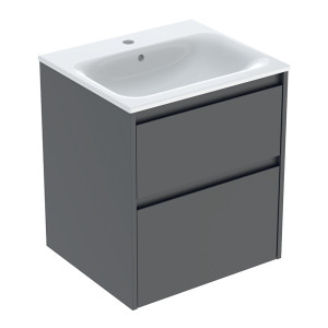 GEBERIT SELNOVA SQUARE zestaw umywalka z szafką 55 cm lava
