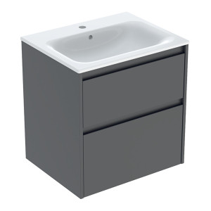 GEBERIT SELNOVA SQUARE zestaw umywalka z szafką 60 cm lava