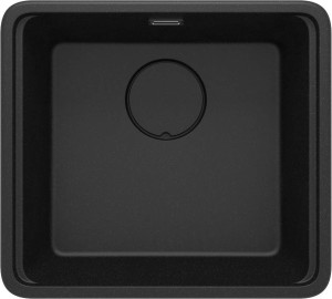 DEANTE Zlewozmywak MOMI granit 1k 500x450x230 mm + osprzęt space-saver grafit metalik