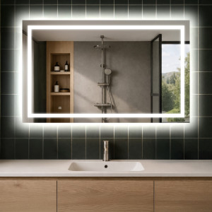 120x70 Specchio bagno retroilluminato LED L15