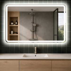 140x80 Specchio bagno retroilluminato LED L141