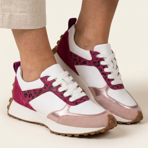 Białe skórzane sneakersy damskie Artiker 58C1267