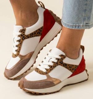 Białe skórzane sneakersy damskie Artiker 58C1268