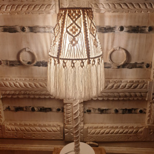 Abażur handmade makrama boho
