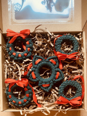 Box świątecznych zawieszek