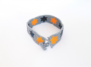 Bransoletka beadingowa stars