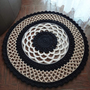 Dywan szydełkowy 120cm