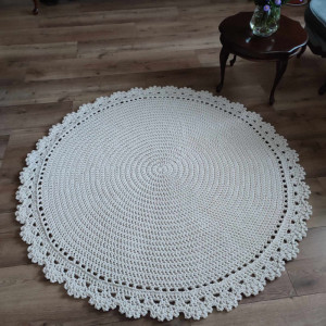 Dywan szydełkowy ze sznurka 150cm