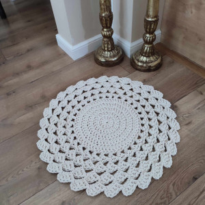 Dywan szydełkowy ze sznurka 60cm