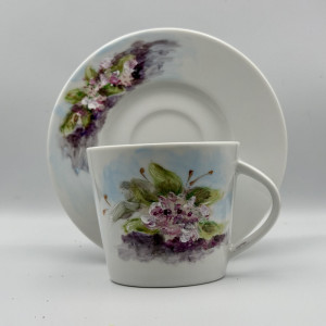 Filiżanka porcelanowa ręcznie malowana