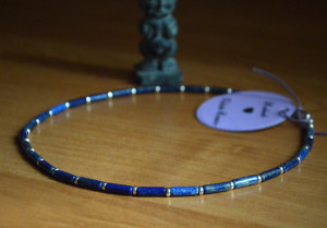 Lapis lazuli naszyjnik męski