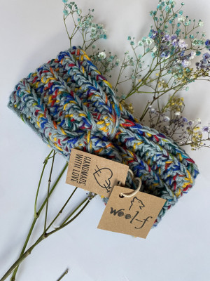 Opaska stella wool-f 67% wełny merino, multikolor