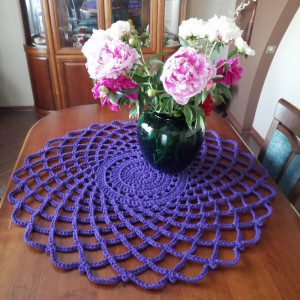 Serweta ażurowa 100cm na stół