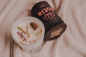 świeca sojowa z zapachem biała matowa 90 ml