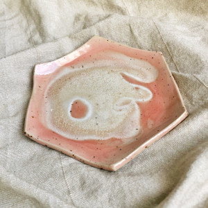 Talerzyk ceramiczny hexagon