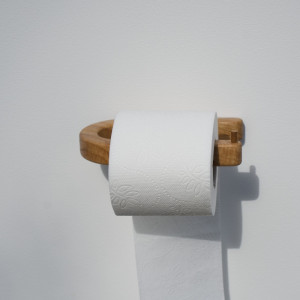 Uchwyt dębowy na papier toaletowy