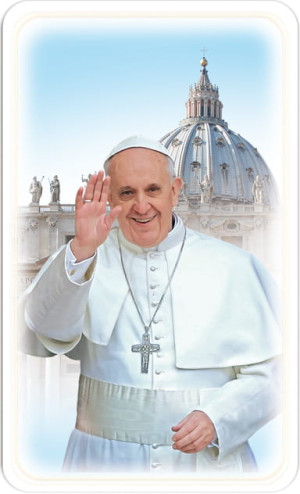 Obrazki religijne z modlitwą za Papieża Franciszka