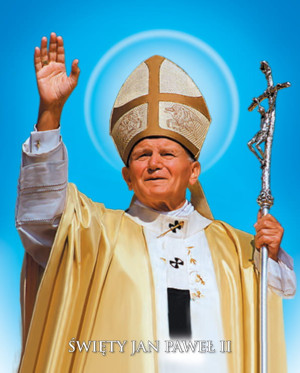 Plakat religijny Święty Jan Paweł II