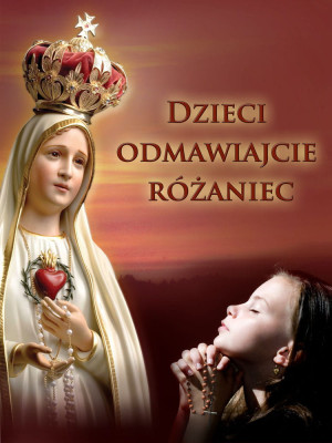 Baner na Różaniec "Dzieci odmawiajcie różaniec .." 75x100cm