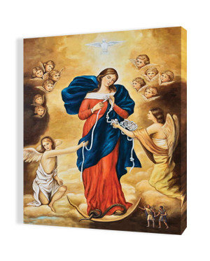 Obraz religijny na płótnie Matka Boża rozwiązująca węzły