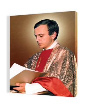 Obraz religijny na płótnie Błogosławiony Ksiądz Jerzy Popiełuszko