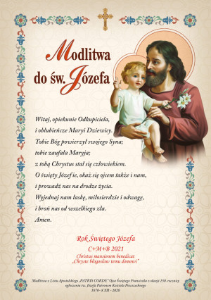 Modlitwa do Świętego Józefa - 25 sztuk