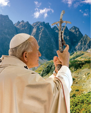 Plakat religijny Święty Jan Paweł II