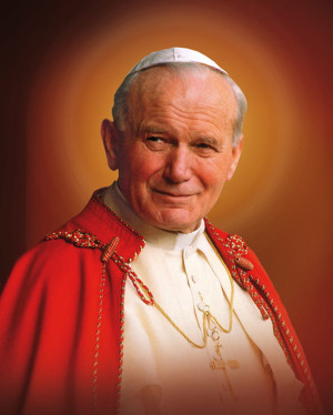 Plakat religijny Święty Jan Paweł II