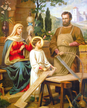 Plakat religijny Święta Rodzina