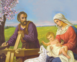 Plakat religijny Święta Rodzina