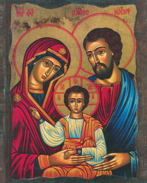 Plakat religijny Święta Rodzina