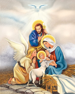 Plakat religijny Święta Rodzina