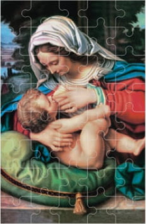 Puzzle Matka Boża Karmiąca