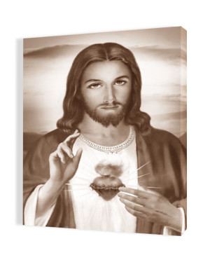 Obraz religijny na płótnie Serce Jezusa