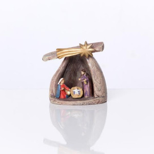 Szopka bożonarodzeniowa Święta Rodzina 6 cm Classic - 6 szt.