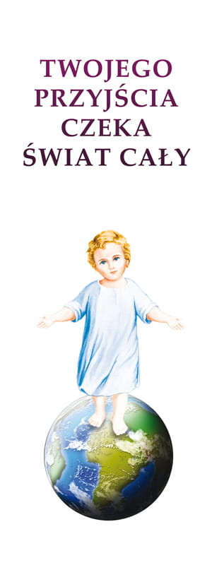 Baner na Boże Narodzenie "Twojego przyjścia czeka świat cały" 75x200cm