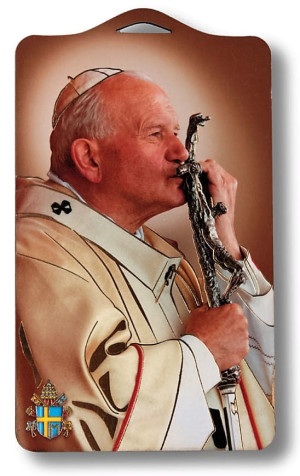 Jan Paweł II - obrazek religijny