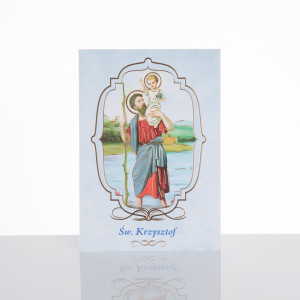 Karta dla kierowcy ze Świętym Krzysztofem - 25 szt.