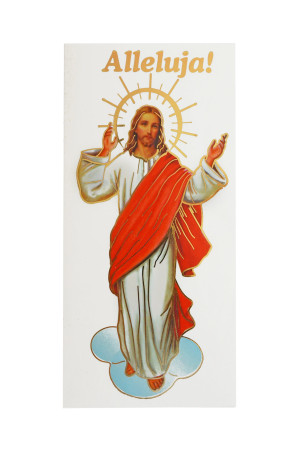 Naklejki na świece, Jezus Alleluja - 25 szt.
