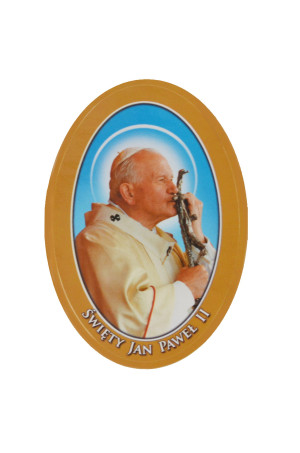 Naklejki na świece Jan Paweł II - 25 arkuszy