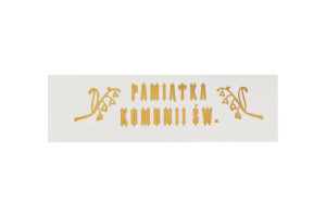 Naklejki na świece Pamiątka Komunii Św. - 25 sztuk