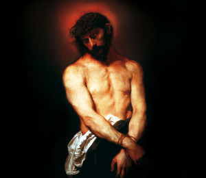 Tło do Ciemnicy, Jezus Chrystus 150x130cm