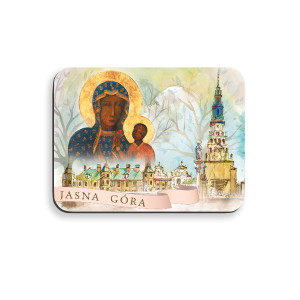 Magnesy religijne Matka Boża Częstochowska i Jasna Góra - 10 szt.
