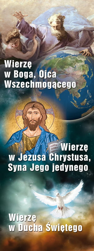 Baner religijny Trójca Święta - 75x200cm