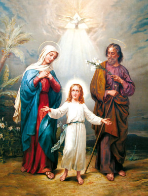 Plakat Religijny Święta Rodzina