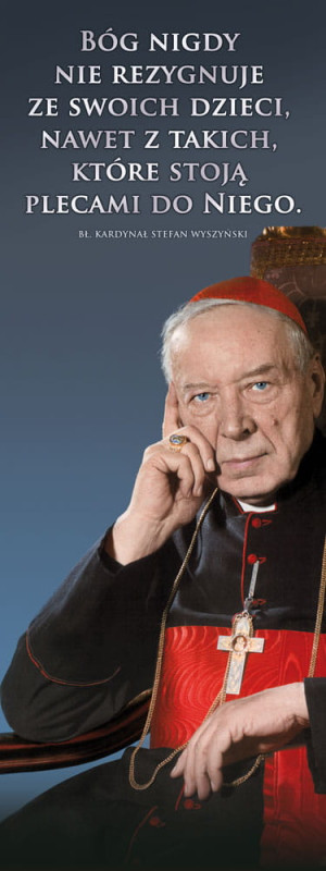 Baner Kardynał Stefan Wyszyński 75x200 cm