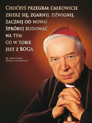 Baner Kardynał Stefan Wyszyński 75x100 cm