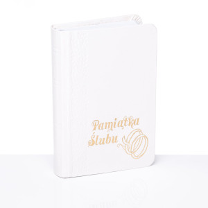 Książeczka - Pamiątka Ślubu, kolor biały