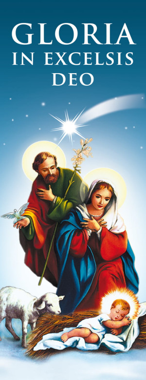 Baner na Boże Narodzenie, "Gloria in Excelsis Deo" 50x130 cm